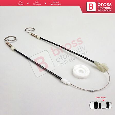 VW Golf MK3 1H1 1H5 1991-1998 Vento Jetta 1H2 1992-1999 İçin Elektrikli Arka Sağ Kapı Cam Kriko Seti