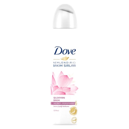 5 Adet Dove Kadın Sprey Deodorant Nemlendirici Bakım Lotus Çiçeği 150 Ml