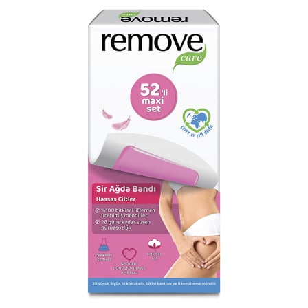 5 Adet Remove Care Maxi Set Hassas Ciltler Ağda Bandı 44'lü