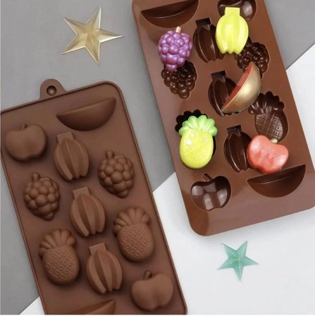 Silikon desenli mini çikolata kabı