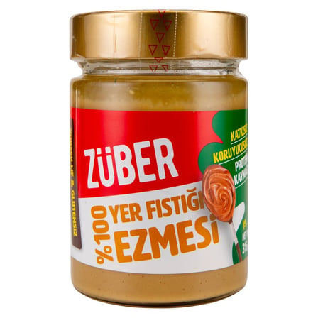 3 Adet Züber %100 Fıstık Ezmesi