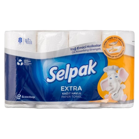 3 Adet Selpak Extra Yağ Emici Kağıt Havlu