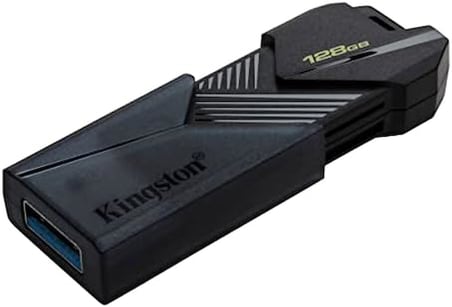 DataTraveler Exodia Onyx DTXON/128GB Flash Drive 3.2 Gen 1 - ince, hareketli kapaklı