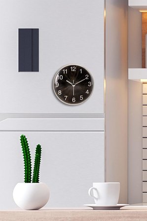 Mıknatıslı Buzdolabı Saati 11 Cm, Magnetli Mini Mutfak Saati, Dekoratif Modern Duvar Saati, Metal Yüzeylere Uyumlu Kompakt Saat - Kiely Oscurita Bds-Y Myk2047-11