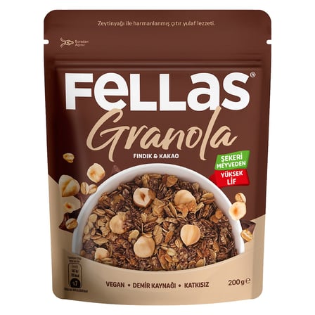 4 Adet Fellas Granola Fındık & Kakao