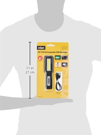 61467 3W USB Rechargeable COB Torch & Lamp