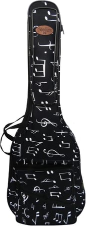 PANDURA MÜZİK PANDURA MÜZİK Profesyonel SU GEÇİRMEZ 20 MM PEDLİ Gigbag Klasik Gitar Kılıfı Nota Desenli