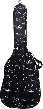 PANDURA MÜZİK PANDURA MÜZİK Profesyonel SU GEÇİRMEZ 20 MM PEDLİ Gigbag Klasik Gitar Kılıfı Nota Desenli