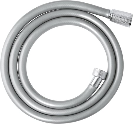 Gri Paslanmaz Kopmaz Patlamaz Kaliteli PVC Duş Hortumu - Yüksek Kaliteli Lüx Duş Spirali - Tüm Duş Setleri/Duş Başlıkları ile Uyumlu (G1/2) - 150cm