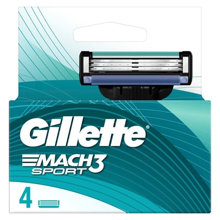 3 Adet Gillette Mach3 Sport Yedek Tıraş Bıçağı 4 Adet
