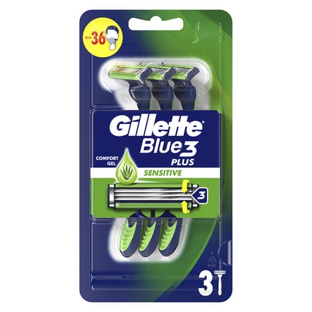 3 Adet Gillette Blue3 Sensitive Kullan At Tıraş Bıçağı 3'lü