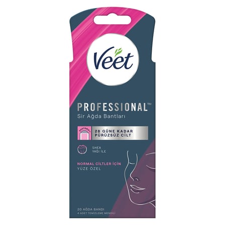 3 Adet Veet Professıonal Yüze Özel Ağda Bandı Normal 20Li