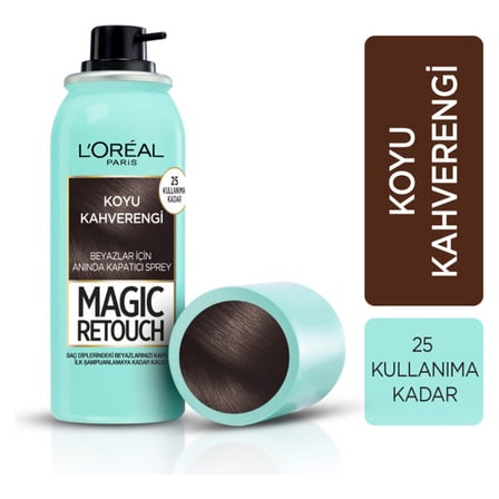3 Adet L'Oréal Paris Magic Retouch Koyu Kahverengi 75 ml