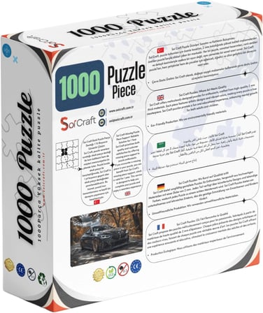 Black BMW Coupe 1000 Parça Puzzle