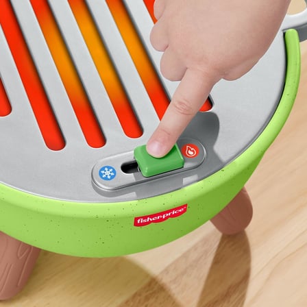 Fisher-Price Kamp Zamanı Barbekü Seti, okul öncesi çağdaki 2 yaş ve üzeri çocuklar için yiyecek temalı oyun seti ve 14 parça, JLB82