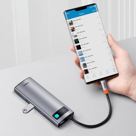 Baseus StarJoy 7 in 1 Multifonksiyonel Hub Adaptör-Uzay Gri