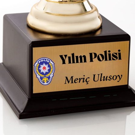 Polise Özel İsimli Oscar Heykeli - Emniyet Teşkilatına Özel Gurur Hediyesi