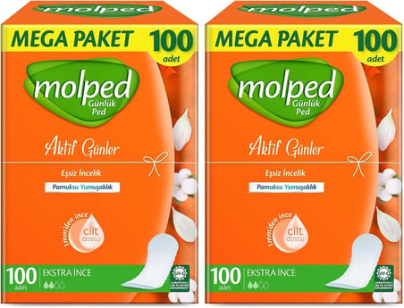 Molped Pure&amp;Soft Ultra Hijyenik Ped Normal Mega Fırsat 46 Adet, Kanatlı