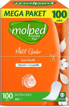 Molped Pure&amp;Soft Ultra Hijyenik Ped Normal Mega Fırsat 46 Adet, Kanatlı