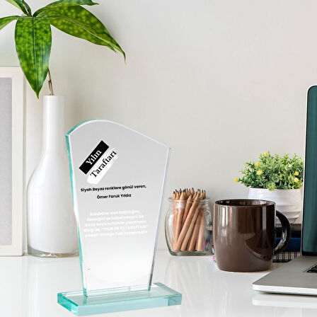 Traftarlara Özel Tasarımlı Kristal Plaket