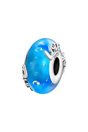 Ailemi Seviyorum Murano Charm | 925 Ayar Gümüş