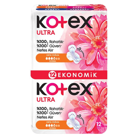 5 Adet Kotex Ultra Normal Hijyenik Ped 12'li