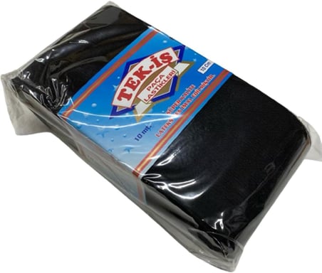 Lastik Tek-İş Sert Yumuşak Çamaşır Don Etek Bel Paça Bebe Lastiği Yassı Yumuşak 1,5cm SİYAH 10m
