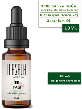 Saf Itır (Sardunya) Yağı 10 ml - Geranium Essential Oil - Pelargonium Graveolens