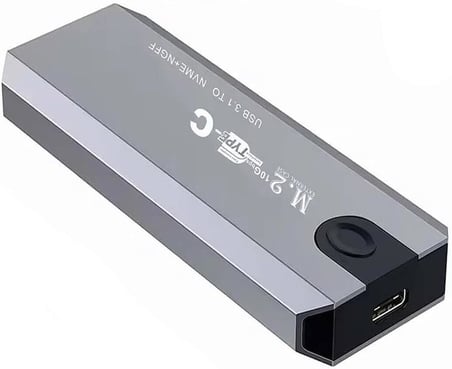 PrimeX PX-M224 M2 NVMe SSD Kutusu, TypeC-USB3.1/3.2 NVMe SSD Kutusu, Harici USB-C PCIe NVMe M.2 SSD Hdd Kutusu, Alüminyum Harici SSD Kutu
