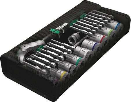 Zyklop Speed Cırcır Anahtar Seti 8100 SB 6. 3/8 inç Tahrik, Metrik, 29 Parça, 05004046001