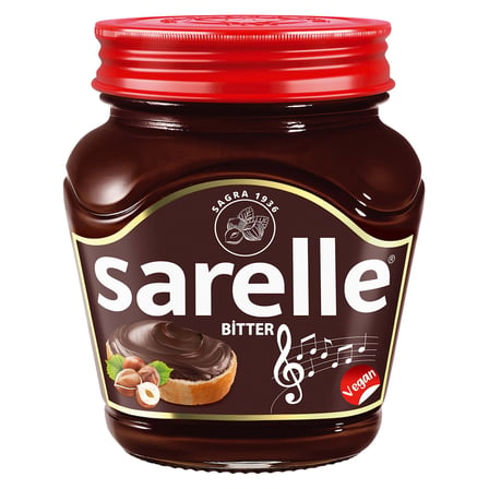 3 Adet Sarelle Bitter Fındık Ezmesi (Vegan) 350 G