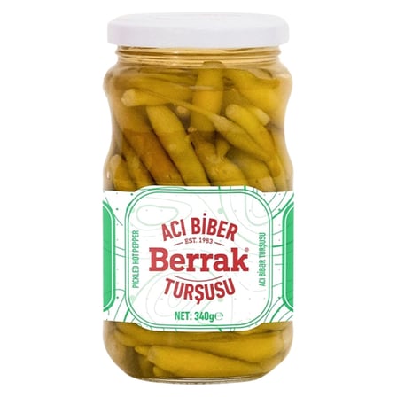 5 Adet Berrak Acı Biber Turşusu 340 G
