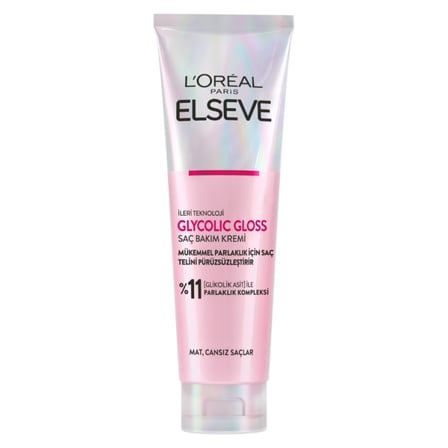 3 Adet L'Oréal Paris Elseve Glycolic Gloss Pürüzsüzleştirici Saç Kremi 150ml