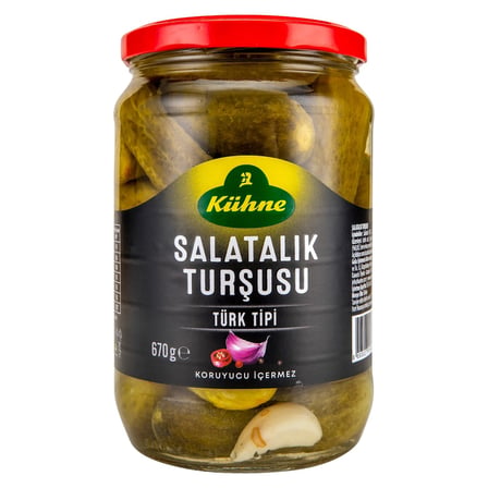 4 Adet Kühne Türk Tipi Salatalık Turşusu