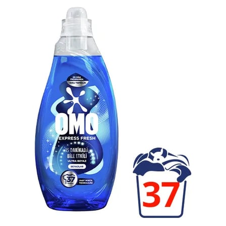 5 Adet Omo Express Fresh Ultra Beyaz 37 Yıkama