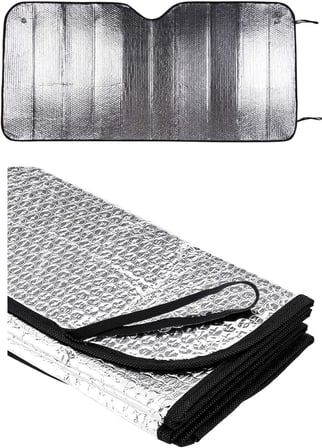 Ön Cam Güneşlik Katlanabilir Dışı Metalize Arası Köpüklü Araba Güneşliği (150x70 cm)
