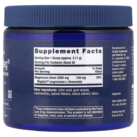 Neuro-Mag Magnesium L-Theronate Tropical Punch Flavor 93.35 Gr.