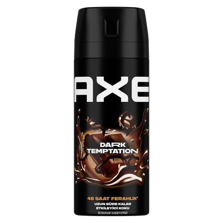 4 Adet Axe Deodorant Dark Temptation 150 ml