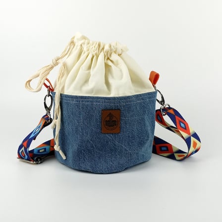 Woodycord El Yapımı Bucket Kot Çanta
