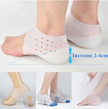 Pratikbilgilerim 5 Cm Gizli Topuk Çorabı Silikon Boy Uzatıcı Ayak Çorap