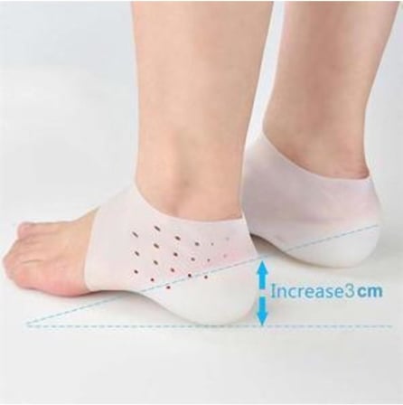 Pratikbilgilerim 5 Cm Gizli Topuk Çorabı Silikon Boy Uzatıcı Ayak Çorap