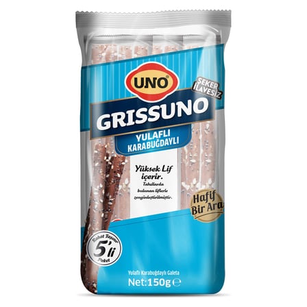 5 Adet Uno Grissuno Yulaflı Karabuğdaylı 150 G