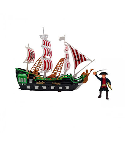 Korsan Gemisi Oyun Seti Beyaz Bayraklı Korsan Gemisi