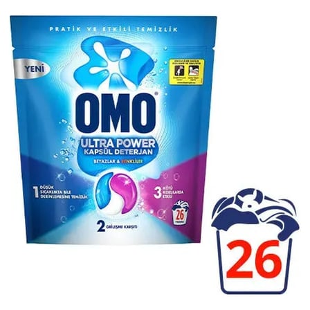 2 Adet Omo Kapsül Çamaşır Deterjanı