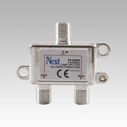 NEXT YE-2502A Splitter 1/2 5-2400 Mhz