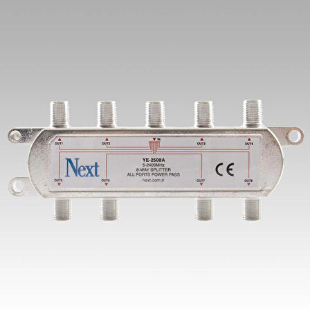 NEXT YE-2508A Splitter 1/8 5-2400 Mhz