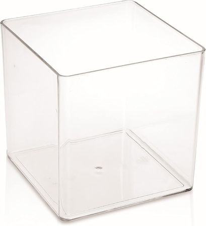 Küp Saksı 2,8 Litre 15 Cm Şeffaf Kristal Saksı