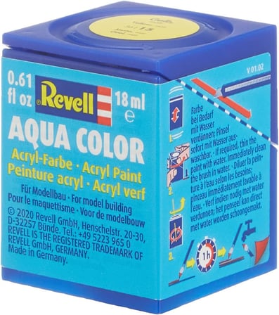 Revell - Su Bazlı Maket Boyası Sarı Mat 18 Ml (36115)