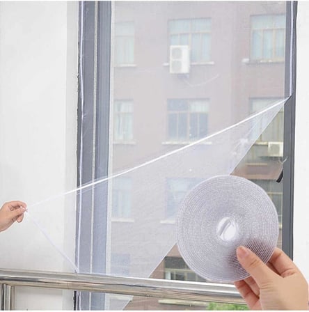 Cırt Bantlı Yapışkanlı 100cm X 150cm Kesilebilir Pencere Sinekliği