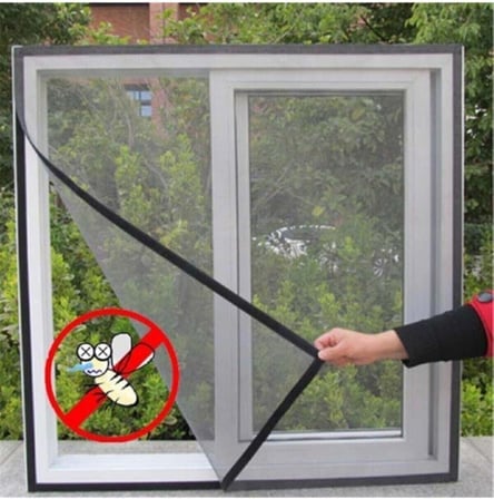 Cırt Bantlı Yapışkanlı 100cm X 150cm Kesilebilir Pencere Sinekliği